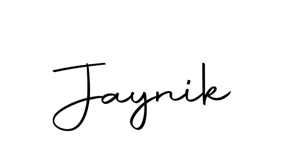 Create a beautiful signature design for name Jaynik. With this signature (Autography-DOLnW) fonts, you can make a handwritten signature for free. Jaynik signature style 10 images and pictures png
