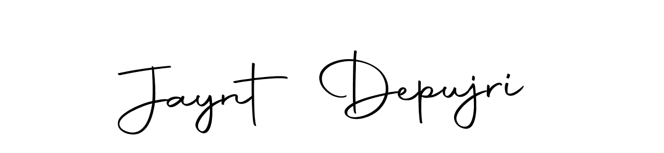 Create a beautiful signature design for name Jaynt Depujri. With this signature (Autography-DOLnW) fonts, you can make a handwritten signature for free. Jaynt Depujri signature style 10 images and pictures png