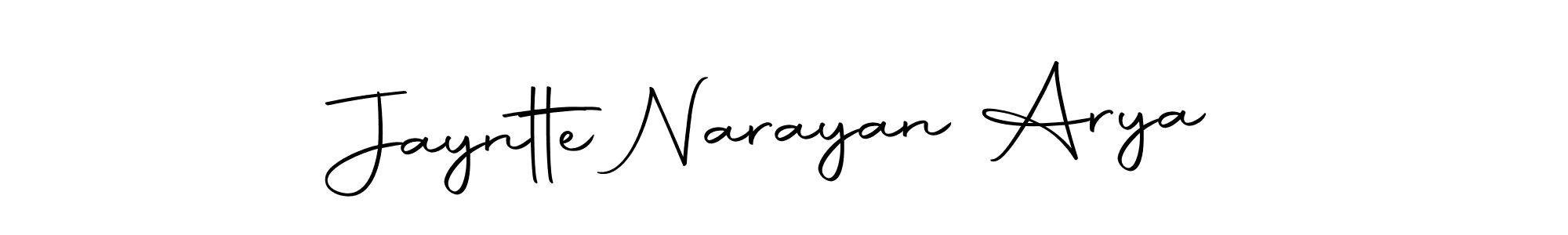 Autography-DOLnW is a professional signature style that is perfect for those who want to add a touch of class to their signature. It is also a great choice for those who want to make their signature more unique. Get Jayntte Narayan Arya name to fancy signature for free. Jayntte Narayan Arya signature style 10 images and pictures png