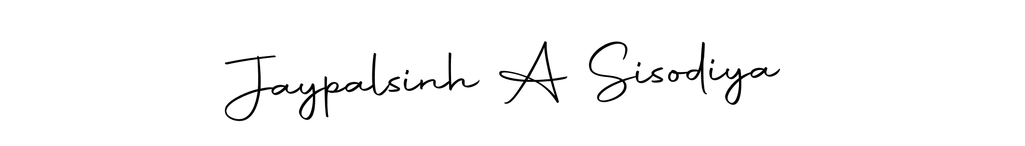 if you are searching for the best signature style for your name Jaypalsinh A Sisodiya. so please give up your signature search. here we have designed multiple signature styles  using Autography-DOLnW. Jaypalsinh A Sisodiya signature style 10 images and pictures png