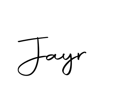 Design your own signature with our free online signature maker. With this signature software, you can create a handwritten (Autography-DOLnW) signature for name Jayr. Jayr signature style 10 images and pictures png