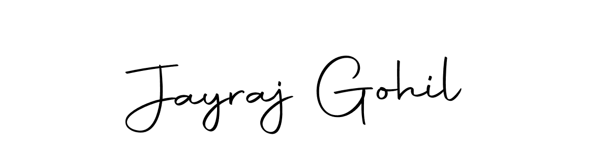 Make a beautiful signature design for name Jayraj Gohil. With this signature (Autography-DOLnW) style, you can create a handwritten signature for free. Jayraj Gohil signature style 10 images and pictures png