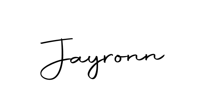 Create a beautiful signature design for name Jayronn. With this signature (Autography-DOLnW) fonts, you can make a handwritten signature for free. Jayronn signature style 10 images and pictures png