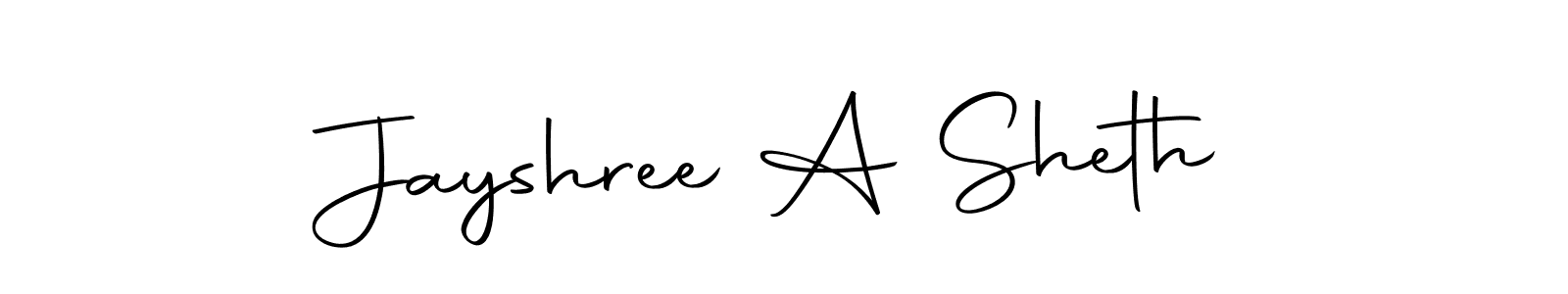 The best way (Autography-DOLnW) to make a short signature is to pick only two or three words in your name. The name Jayshree A Sheth include a total of six letters. For converting this name. Jayshree A Sheth signature style 10 images and pictures png
