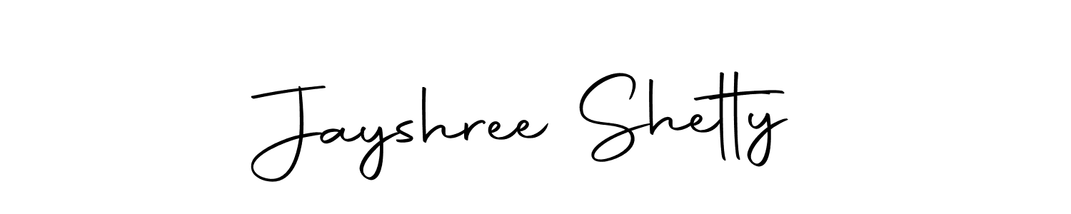 Design your own signature with our free online signature maker. With this signature software, you can create a handwritten (Autography-DOLnW) signature for name Jayshree Shetty. Jayshree Shetty signature style 10 images and pictures png