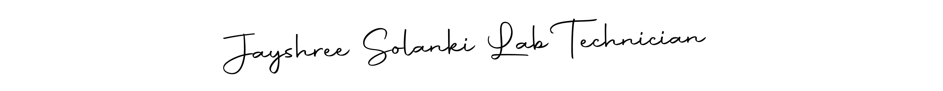 Also You can easily find your signature by using the search form. We will create Jayshree Solanki Lab Technician name handwritten signature images for you free of cost using Autography-DOLnW sign style. Jayshree Solanki Lab Technician signature style 10 images and pictures png