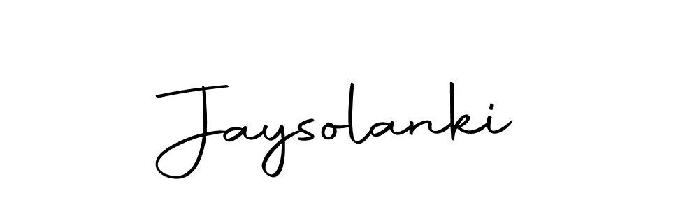 Design your own signature with our free online signature maker. With this signature software, you can create a handwritten (Autography-DOLnW) signature for name Jaysolanki. Jaysolanki signature style 10 images and pictures png