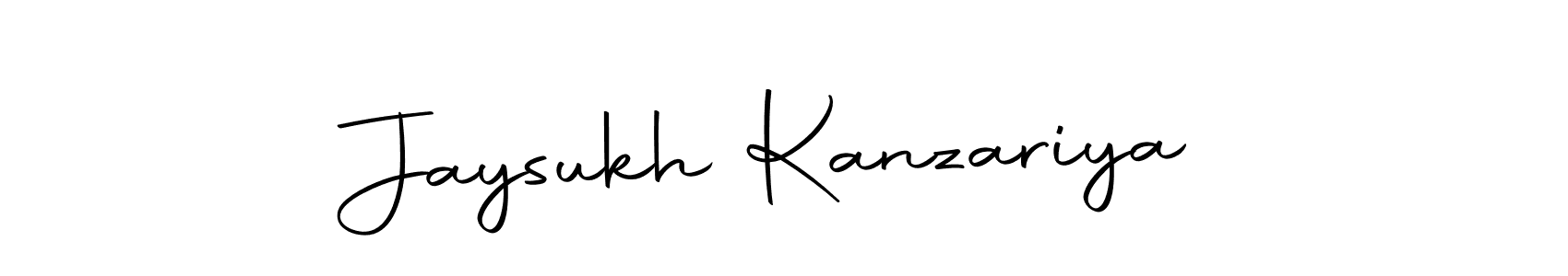 How to make Jaysukh Kanzariya signature? Autography-DOLnW is a professional autograph style. Create handwritten signature for Jaysukh Kanzariya name. Jaysukh Kanzariya signature style 10 images and pictures png