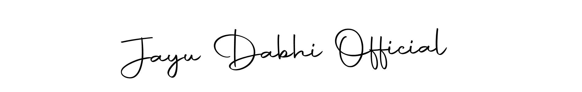 You can use this online signature creator to create a handwritten signature for the name Jayu Dabhi Official. This is the best online autograph maker. Jayu Dabhi Official signature style 10 images and pictures png
