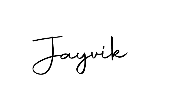 Use a signature maker to create a handwritten signature online. With this signature software, you can design (Autography-DOLnW) your own signature for name Jayvik. Jayvik signature style 10 images and pictures png