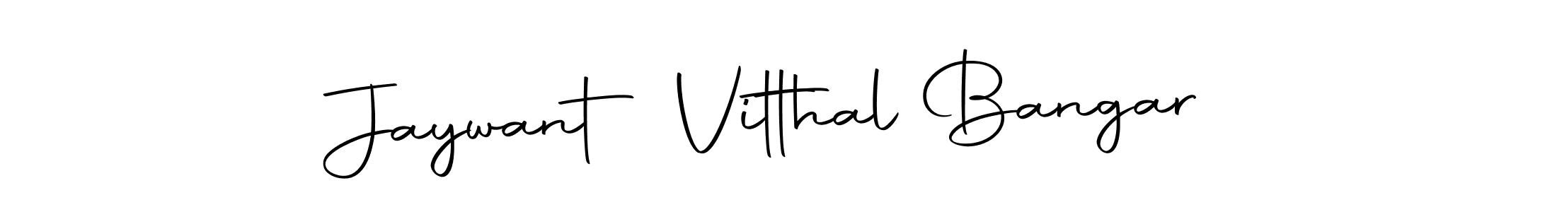 You should practise on your own different ways (Autography-DOLnW) to write your name (Jaywant Vitthal Bangar) in signature. don't let someone else do it for you. Jaywant Vitthal Bangar signature style 10 images and pictures png