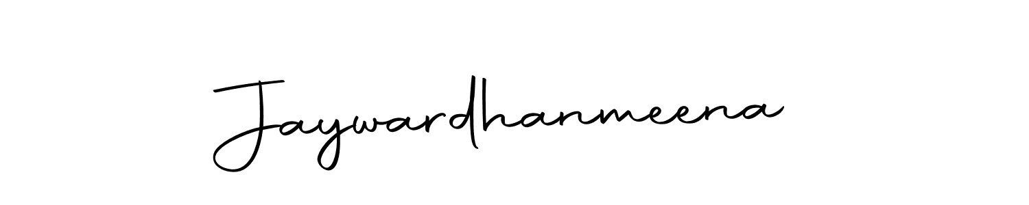 How to make Jaywardhanmeena name signature. Use Autography-DOLnW style for creating short signs online. This is the latest handwritten sign. Jaywardhanmeena signature style 10 images and pictures png