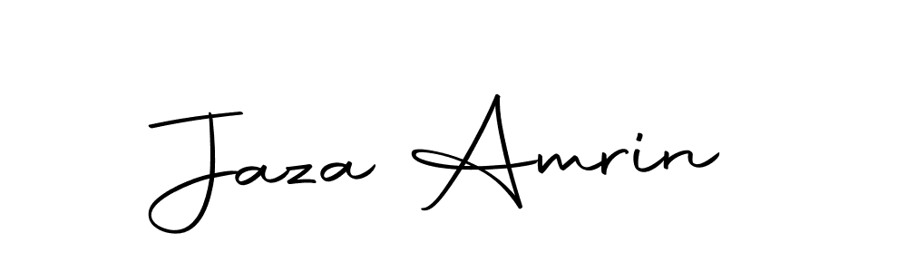 Use a signature maker to create a handwritten signature online. With this signature software, you can design (Autography-DOLnW) your own signature for name Jaza Amrin. Jaza Amrin signature style 10 images and pictures png