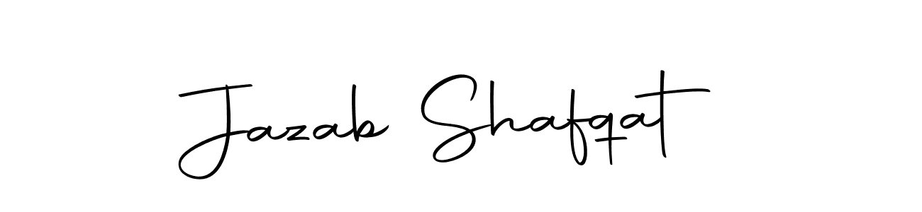 Create a beautiful signature design for name Jazab Shafqat. With this signature (Autography-DOLnW) fonts, you can make a handwritten signature for free. Jazab Shafqat signature style 10 images and pictures png