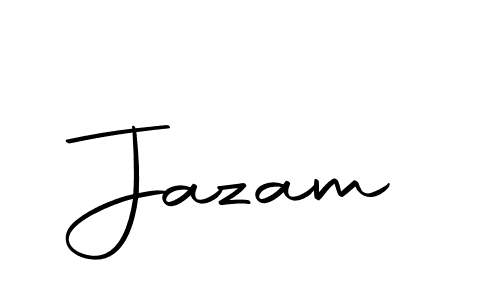 How to make Jazam name signature. Use Autography-DOLnW style for creating short signs online. This is the latest handwritten sign. Jazam signature style 10 images and pictures png