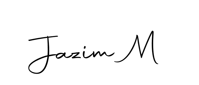 You can use this online signature creator to create a handwritten signature for the name Jazim M. This is the best online autograph maker. Jazim M signature style 10 images and pictures png