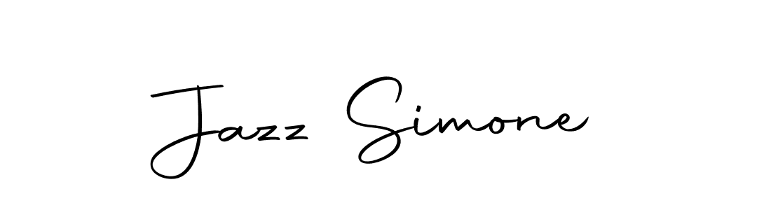 How to make Jazz Simone name signature. Use Autography-DOLnW style for creating short signs online. This is the latest handwritten sign. Jazz Simone signature style 10 images and pictures png