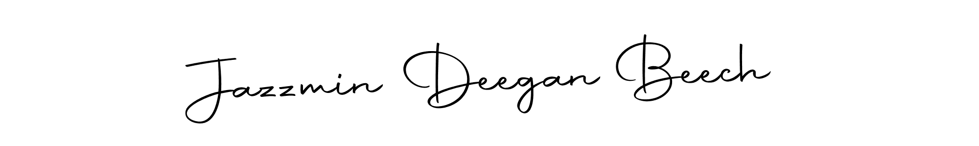 Design your own signature with our free online signature maker. With this signature software, you can create a handwritten (Autography-DOLnW) signature for name Jazzmin Deegan Beech. Jazzmin Deegan Beech signature style 10 images and pictures png