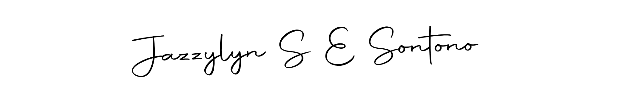 Make a beautiful signature design for name Jazzylyn S E Sontono. With this signature (Autography-DOLnW) style, you can create a handwritten signature for free. Jazzylyn S E Sontono signature style 10 images and pictures png