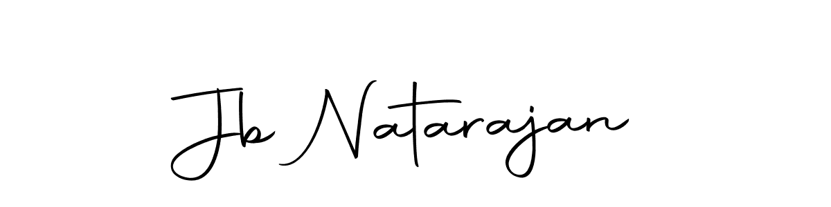 Create a beautiful signature design for name Jb Natarajan. With this signature (Autography-DOLnW) fonts, you can make a handwritten signature for free. Jb Natarajan signature style 10 images and pictures png