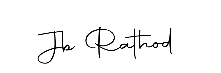 Create a beautiful signature design for name Jb Rathod. With this signature (Autography-DOLnW) fonts, you can make a handwritten signature for free. Jb Rathod signature style 10 images and pictures png