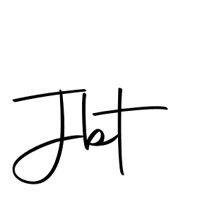 Design your own signature with our free online signature maker. With this signature software, you can create a handwritten (Autography-DOLnW) signature for name Jbt. Jbt signature style 10 images and pictures png