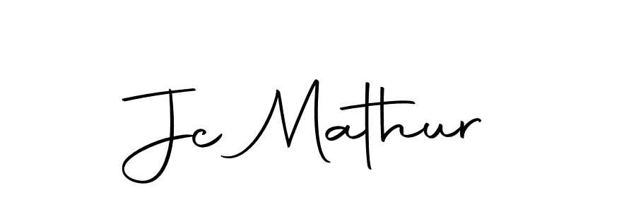 Create a beautiful signature design for name Jc Mathur. With this signature (Autography-DOLnW) fonts, you can make a handwritten signature for free. Jc Mathur signature style 10 images and pictures png