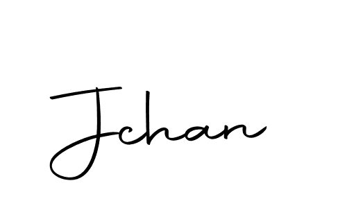Design your own signature with our free online signature maker. With this signature software, you can create a handwritten (Autography-DOLnW) signature for name Jchan. Jchan signature style 10 images and pictures png