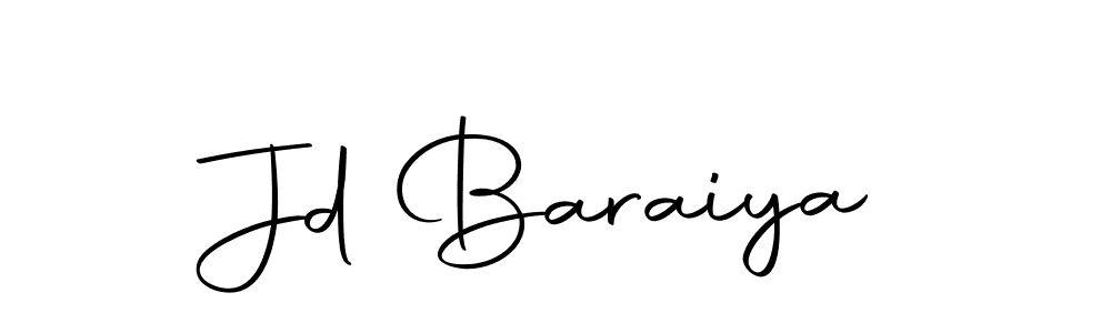 How to make Jd Baraiya name signature. Use Autography-DOLnW style for creating short signs online. This is the latest handwritten sign. Jd Baraiya signature style 10 images and pictures png