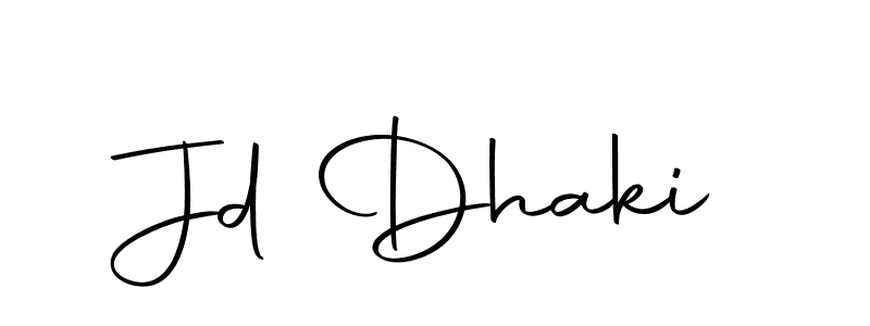 You should practise on your own different ways (Autography-DOLnW) to write your name (Jd Dhaki) in signature. don't let someone else do it for you. Jd Dhaki signature style 10 images and pictures png