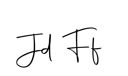 The best way (Autography-DOLnW) to make a short signature is to pick only two or three words in your name. The name Jd Ff include a total of six letters. For converting this name. Jd Ff signature style 10 images and pictures png