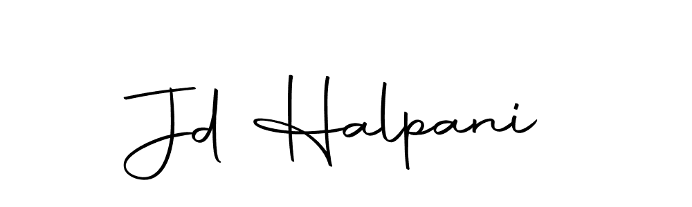 Design your own signature with our free online signature maker. With this signature software, you can create a handwritten (Autography-DOLnW) signature for name Jd Halpani. Jd Halpani signature style 10 images and pictures png
