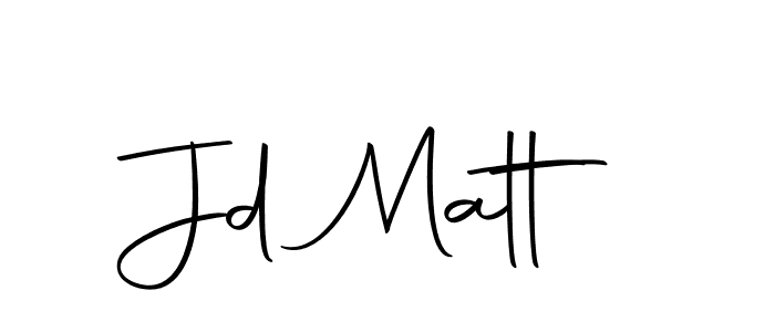 Make a beautiful signature design for name Jd Matt. With this signature (Autography-DOLnW) style, you can create a handwritten signature for free. Jd Matt signature style 10 images and pictures png