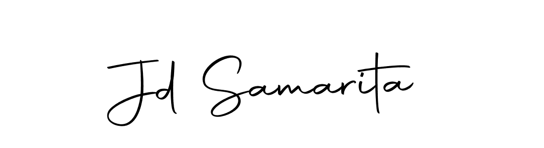 How to make Jd Samarita name signature. Use Autography-DOLnW style for creating short signs online. This is the latest handwritten sign. Jd Samarita signature style 10 images and pictures png