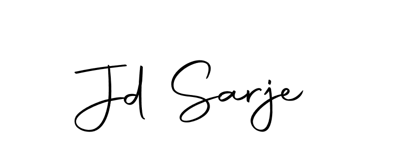 How to make Jd Sarje signature? Autography-DOLnW is a professional autograph style. Create handwritten signature for Jd Sarje name. Jd Sarje signature style 10 images and pictures png