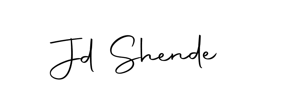 Make a short Jd Shende signature style. Manage your documents anywhere anytime using Autography-DOLnW. Create and add eSignatures, submit forms, share and send files easily. Jd Shende signature style 10 images and pictures png