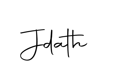 Design your own signature with our free online signature maker. With this signature software, you can create a handwritten (Autography-DOLnW) signature for name Jdath. Jdath signature style 10 images and pictures png