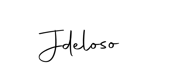 How to make Jdeloso signature? Autography-DOLnW is a professional autograph style. Create handwritten signature for Jdeloso name. Jdeloso signature style 10 images and pictures png