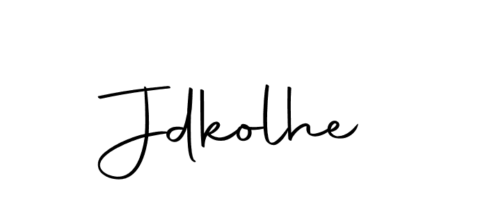 How to make Jdkolhe signature? Autography-DOLnW is a professional autograph style. Create handwritten signature for Jdkolhe name. Jdkolhe signature style 10 images and pictures png