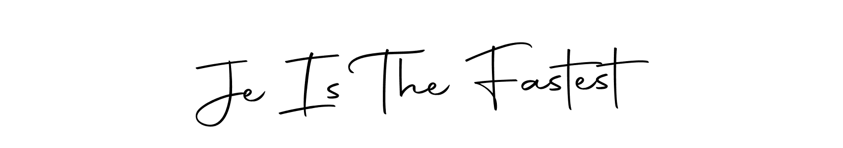 Similarly Autography-DOLnW is the best handwritten signature design. Signature creator online .You can use it as an online autograph creator for name Je Is The Fastest. Je Is The Fastest signature style 10 images and pictures png