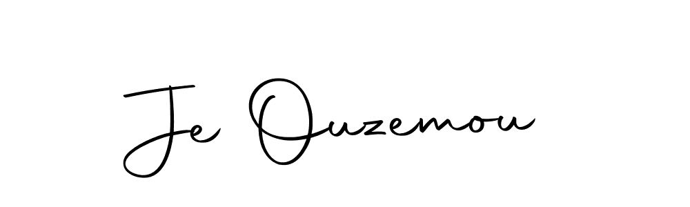 Use a signature maker to create a handwritten signature online. With this signature software, you can design (Autography-DOLnW) your own signature for name Je Ouzemou. Je Ouzemou signature style 10 images and pictures png