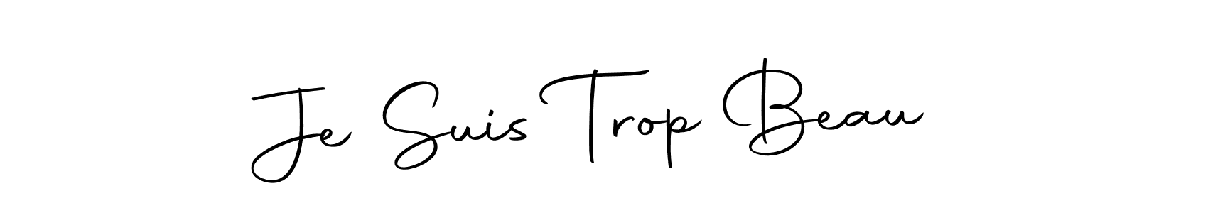 Create a beautiful signature design for name Je Suis Trop Beau. With this signature (Autography-DOLnW) fonts, you can make a handwritten signature for free. Je Suis Trop Beau signature style 10 images and pictures png