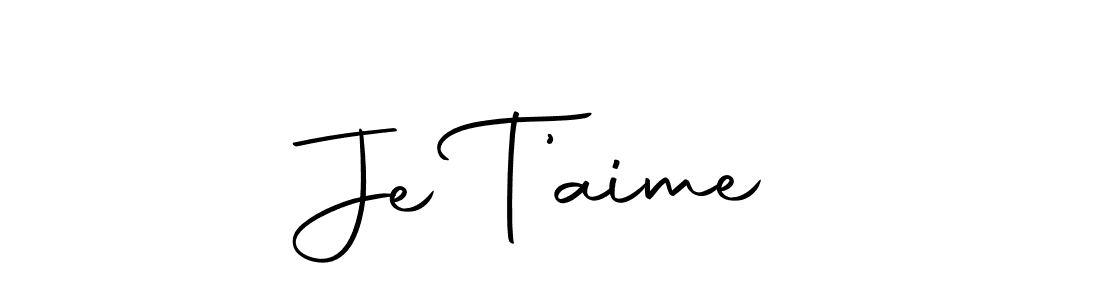 Also we have Je T’aime name is the best signature style. Create professional handwritten signature collection using Autography-DOLnW autograph style. Je T’aime signature style 10 images and pictures png