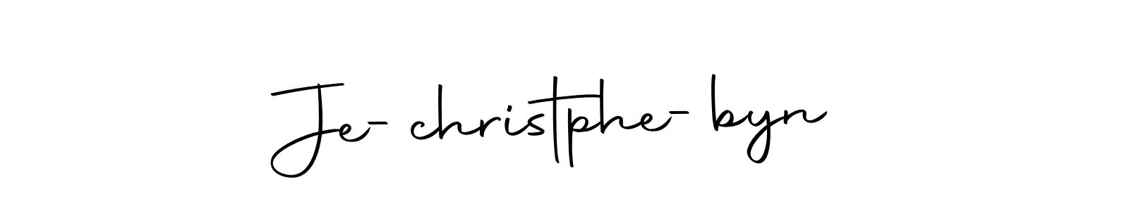 Create a beautiful signature design for name Je-christphe-byn. With this signature (Autography-DOLnW) fonts, you can make a handwritten signature for free. Je-christphe-byn signature style 10 images and pictures png