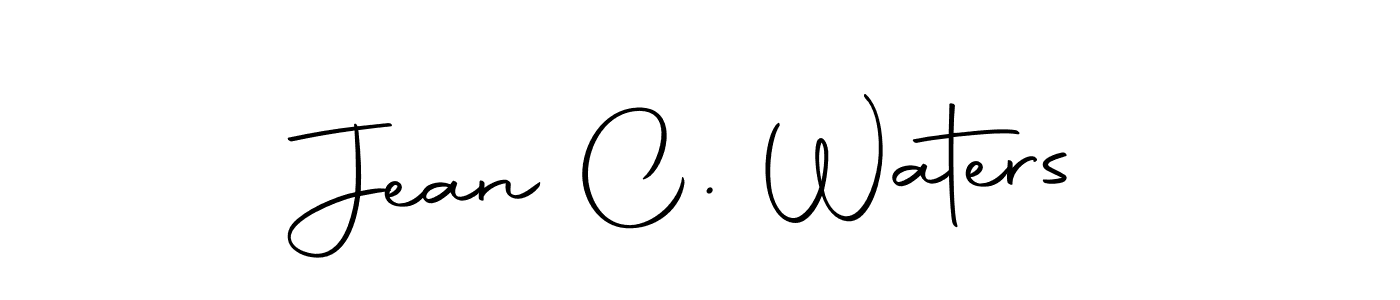 How to make Jean C. Waters name signature. Use Autography-DOLnW style for creating short signs online. This is the latest handwritten sign. Jean C. Waters signature style 10 images and pictures png