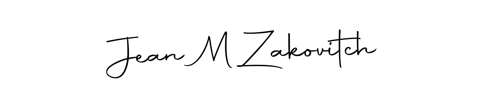 How to make Jean M Zakovitch signature? Autography-DOLnW is a professional autograph style. Create handwritten signature for Jean M Zakovitch name. Jean M Zakovitch signature style 10 images and pictures png
