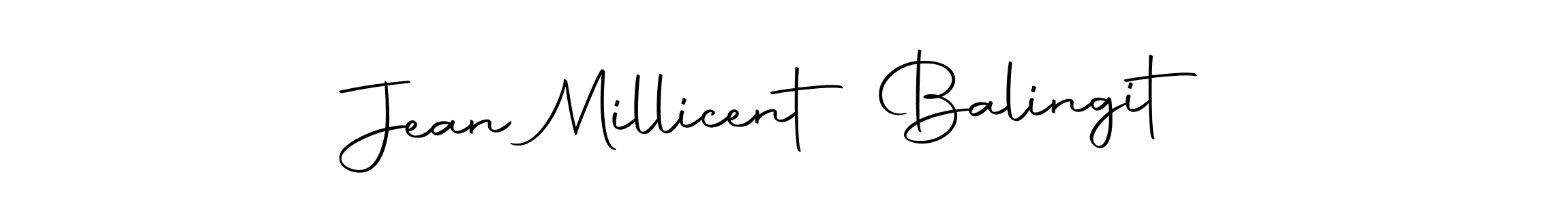 Create a beautiful signature design for name Jean Millicent Balingit. With this signature (Autography-DOLnW) fonts, you can make a handwritten signature for free. Jean Millicent Balingit signature style 10 images and pictures png