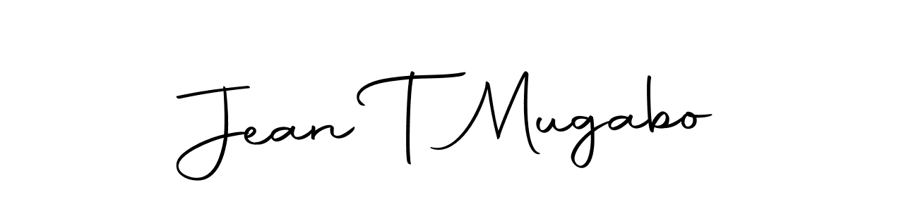How to make Jean T Mugabo name signature. Use Autography-DOLnW style for creating short signs online. This is the latest handwritten sign. Jean T Mugabo signature style 10 images and pictures png