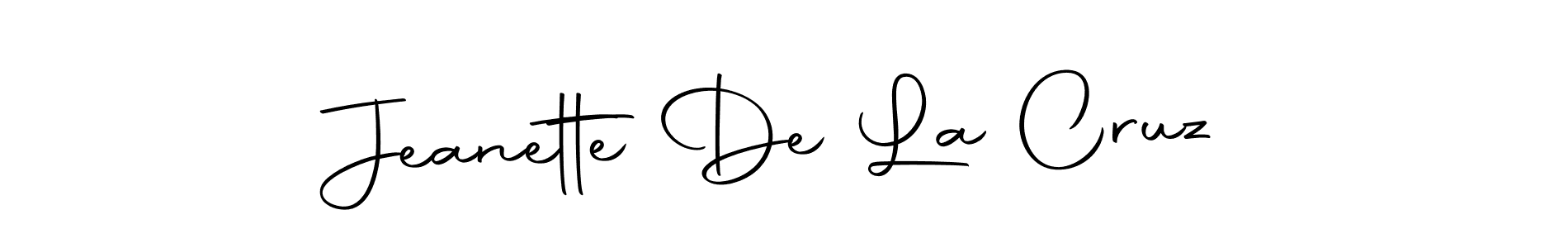 Use a signature maker to create a handwritten signature online. With this signature software, you can design (Autography-DOLnW) your own signature for name Jeanette De La Cruz. Jeanette De La Cruz signature style 10 images and pictures png