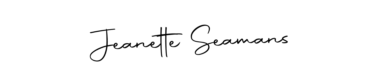 Also we have Jeanette Seamans name is the best signature style. Create professional handwritten signature collection using Autography-DOLnW autograph style. Jeanette Seamans signature style 10 images and pictures png